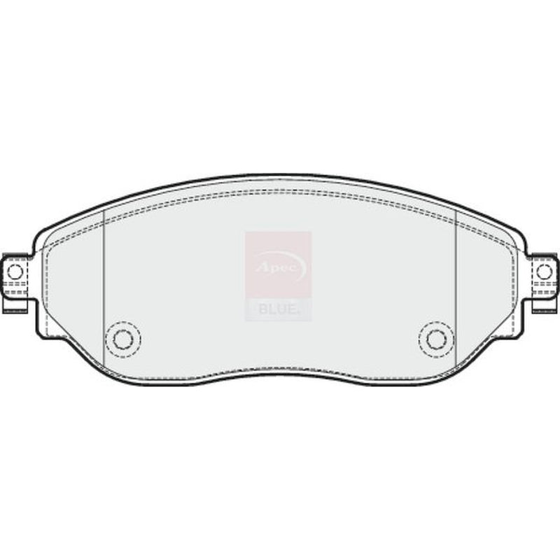 Apec Front Brake Pad Set fits Fiat Talento 2016 on 1.6