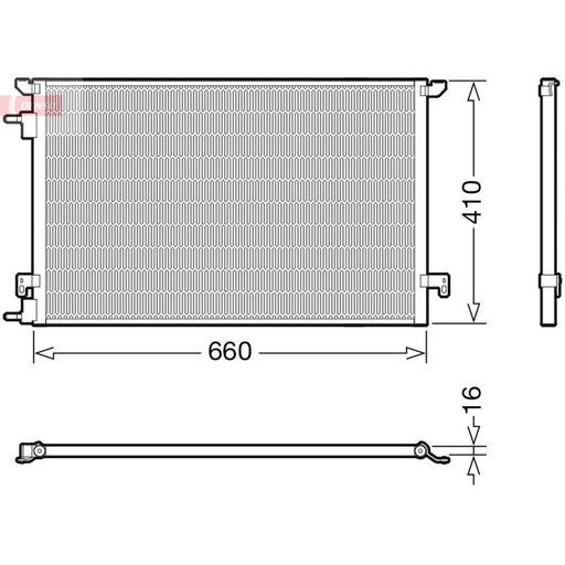 Denso Air Conditioning Condenser fits Fiat Croma 2005-2011 1.8 1.9 2.4