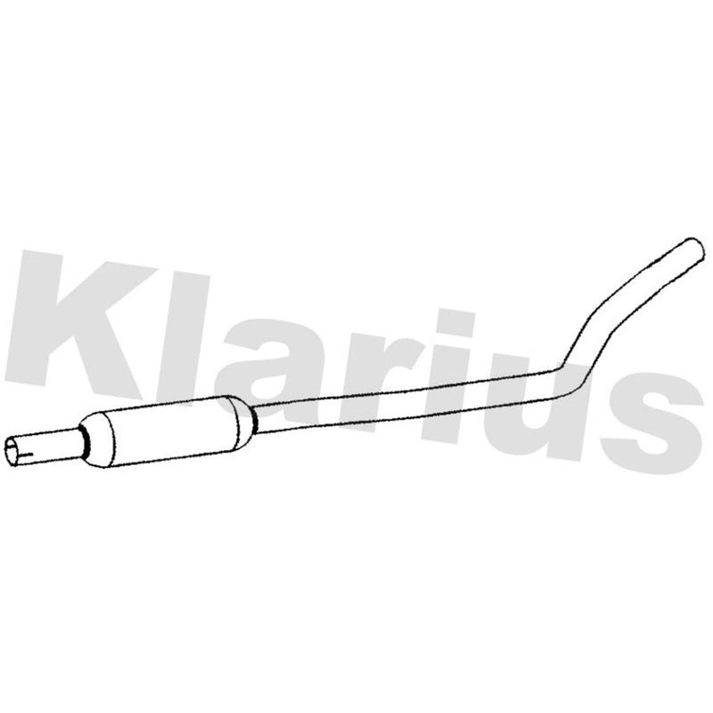 Klarius Box With Centre Pipe Centre fits Hyundai I10 II 2013-2019 1.0