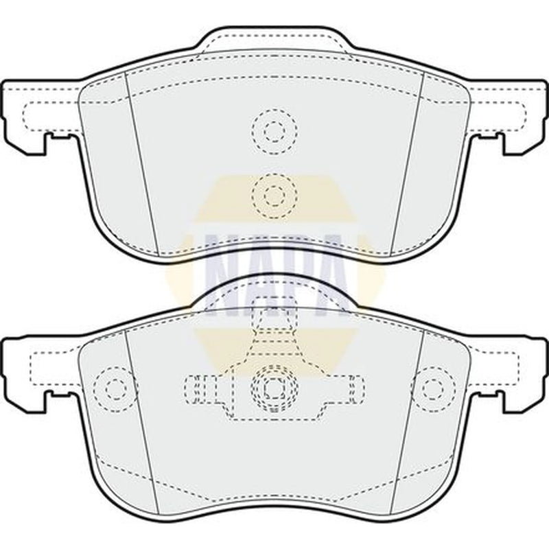 NAPA Front Brake Pad Set fits Volvo S60 I 2000-2010 2.0 2.4 2.5