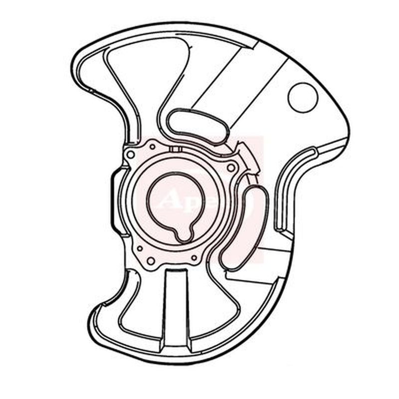 Apec Brake Disc Splash Guard Front Left fits Mercedes-Benz C-Class 2000-2008