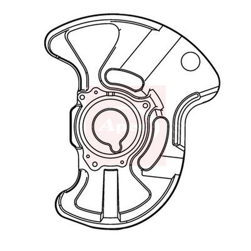 Apec Brake Disc Splash Guard Front Left fits Mercedes-Benz C-Class 2000-2008