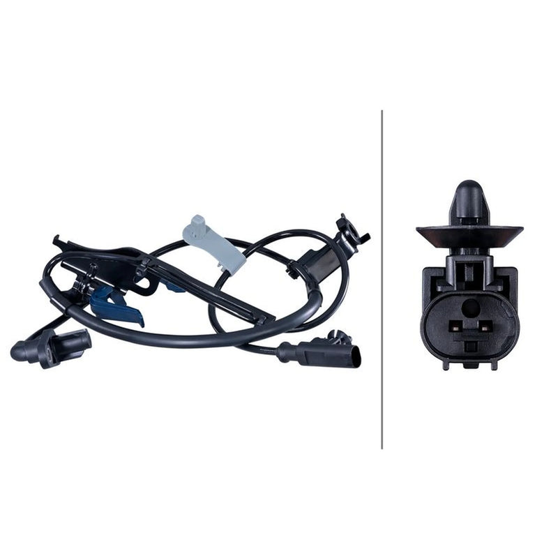 Hella ABS Wheel Speed Sensor Front Left 6PU 358 417-391
