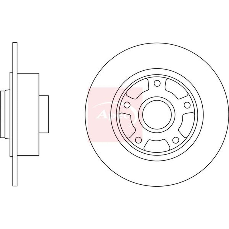 Apec Front & Rear Brake Discs & Pads fits Renault Scénic III 2009-2016