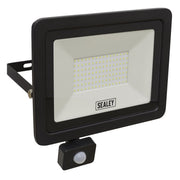 Sealey Extra Slim Floodlight with PIR Sensor 100W SMD LED Sealey  - Dynamic Drive