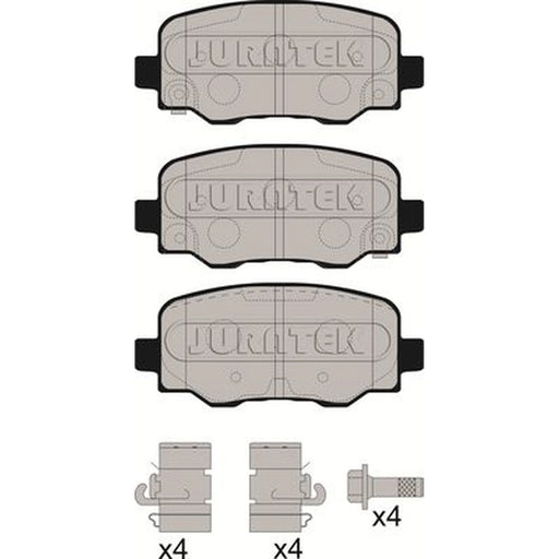 Juratek Rear Brake Pad Set fits Alfa Romeo Tonale 2022 on 1.5 1.6