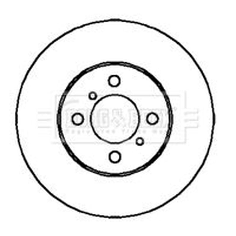 Borg & Beck Front Brake Discs & Pads fits Suzuki Ignis I 2000-2005 1.3 1.5