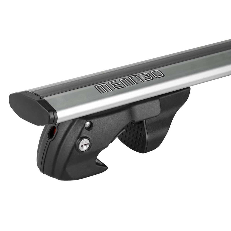 Menabo Jackson Silver Raised Rail Roof Bars (90kg Max.) Menabo - Bars 4 Cars