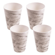 4 x Reusable Plastic Melamine Granite Pattern Tumbler Beaker Cup for Camping Picnic UK Camping And Leisure - Dynamic Drive