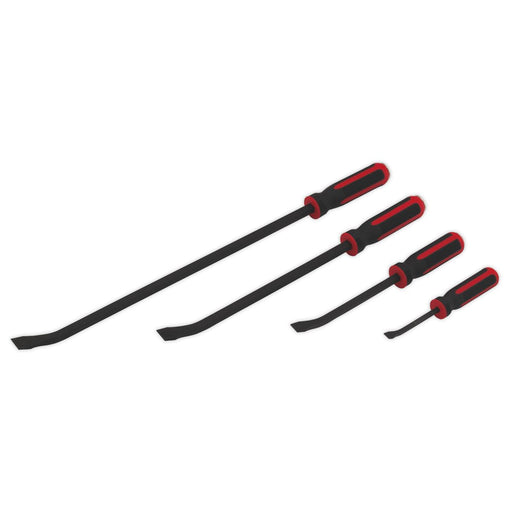Sealey Angled Pry Bar Set 4pc Heavy-Duty with Hammer Cap AK9105 Sealey - Dynamic Drive