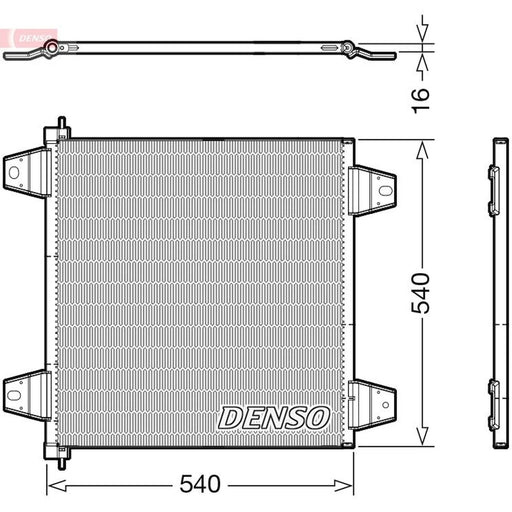 Denso Air Conditioning Condenser fits Daf Xf 105 2005 on 105.410 105.460 105.510