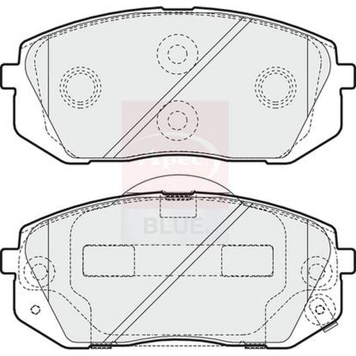 Apec Front & Rear Brake Discs & Pads fits Hyundai Kona 2017-2023 1.0 1.6