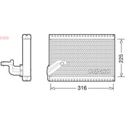 Denso Air Conditioning Evaporator DEV21003