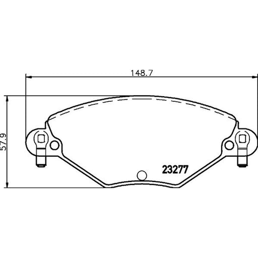 DON Front Brake Pad Set fits Citroën C5 I 2001-2004 1.8 2.0
