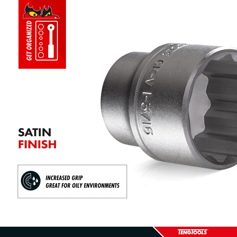 Teng Tools 1/2" Socket 12 pt AF 7/8" Teng Tools - Dynamic Drive