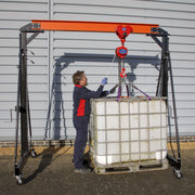 Sealey Portable Lifting Gantry Crane Adjustable 2 Tonne SG2000W Sealey - Dynamic Drive