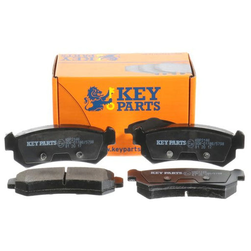 Key Parts 4 x Rear Brake Pad Set fits Chevrolet Lacetti 2003-2013 1.4 1.6 1.8