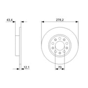 Bosch Front & Rear Brake Discs & Pads fits Alfa Romeo Giulietta 2010-2020