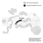 First Line Intercooler Turbo Charge Air Hose fits Dacia Logan II 2012 on