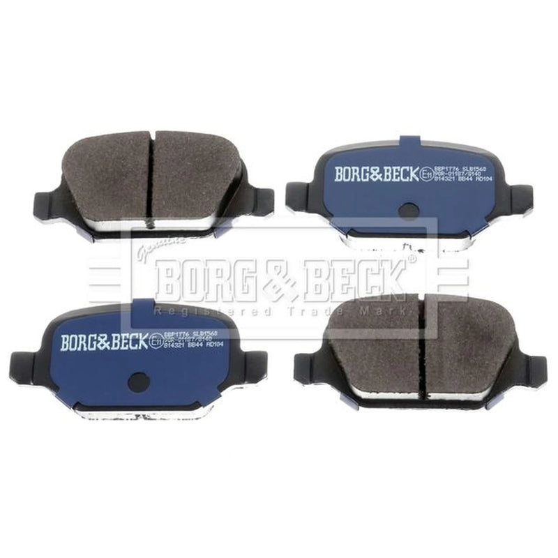 Borg & Beck Front & Rear Brake Discs & Pads fits Lancia Lybra Sw 2001-2005 1.9