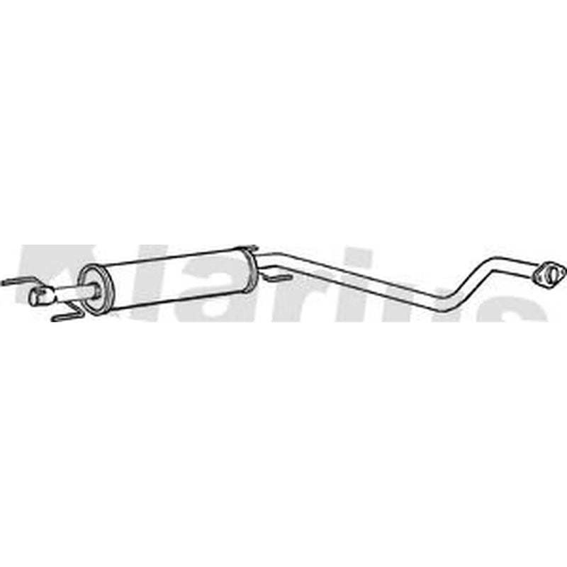 Klarius Box With Centre Pipe Centre fits Opel Astra F Classic 1998-2005 1.6