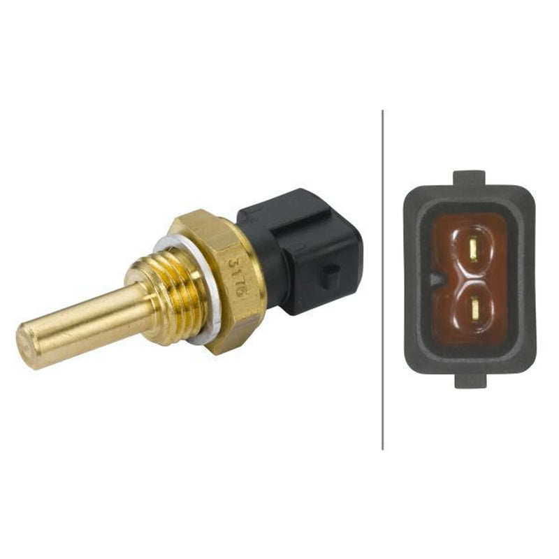 Hella Coolant Temperature Sensor fits BMW 3 1990-1999 3.0