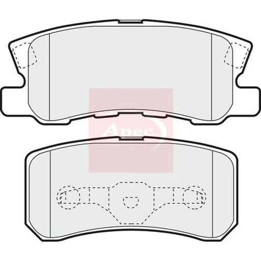 Apec Rear Brake Pad Set PAD1242