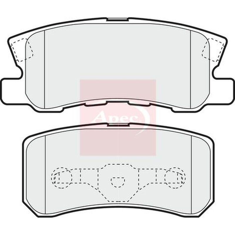 Apec Rear Brake Solid Discs & Pads fits Mitsubishi Grandis 2004-2011 2.0 2.4