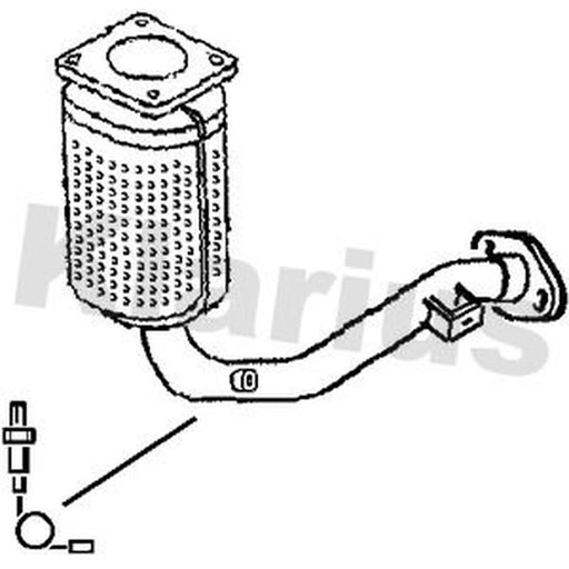 Klarius Catalyst Type Approved With Pipe Front fits Citroën C2 2003-2012 1.1