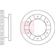 Apec 2 x Vented Brake Discs