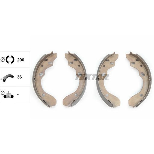 Textar Brake Shoe Set Axle Kit 91047400