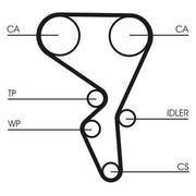 Continental CTAM Timing Belt Kit with Rollers fits Citroën Saxo 1996-2004 1.6