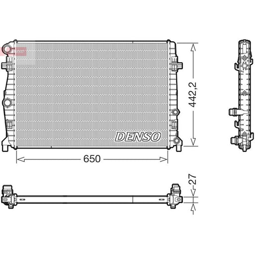 Denso Engine Radiator fits Audi A1 2018 on