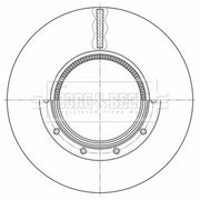 Borg & Beck 2 x Vented Brake Discs BBD32623