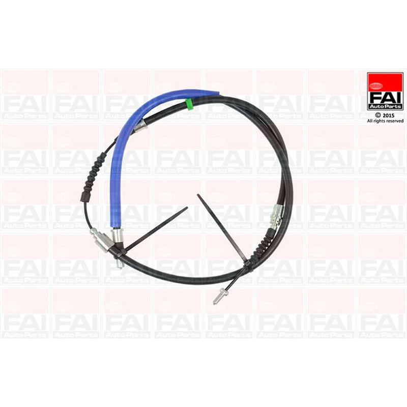 FAI Handbrake Cable Left Rear fits Opel Corsa C 2000-2009 1.4 1.8