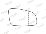 Summit Stick-On Aspheric Mirror Glass fits Renault Espace 03 to 15 RHS Summit - Bars 4 Cars
