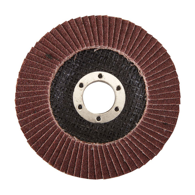 Silverline Aluminium Oxide Flap Disc 115mm 80 Grit Silverline - Dynamic Drive
