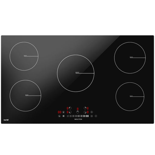 Baridi Integrated Induction Hob with 5 Cooking Zones 90cm 9300W Output Baridi - Dynamic Drive