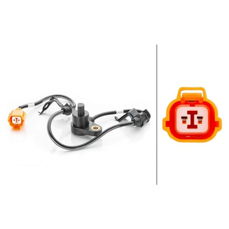 Hella ABS Wheel Speed Sensor Rear fits Honda Accord 1998-2003 2.0 3.0