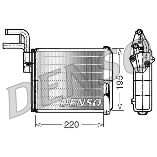 Denso Heater Matrix Core Heat Exchanger fits Fiat Ducato 1994-2002