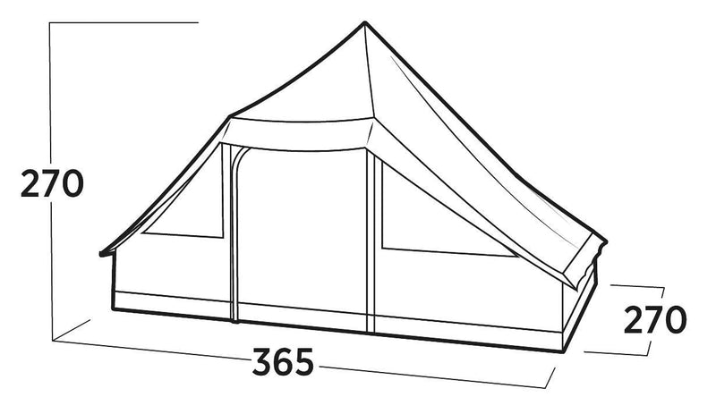 Easy Camp Orsa Cabin Tent Dark Sand 8 Person Easy Camp - Dynamic Drive