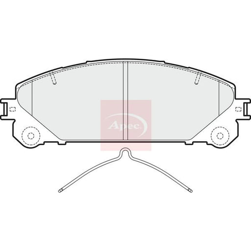 Apec Front Brake Pad Set PAD1853