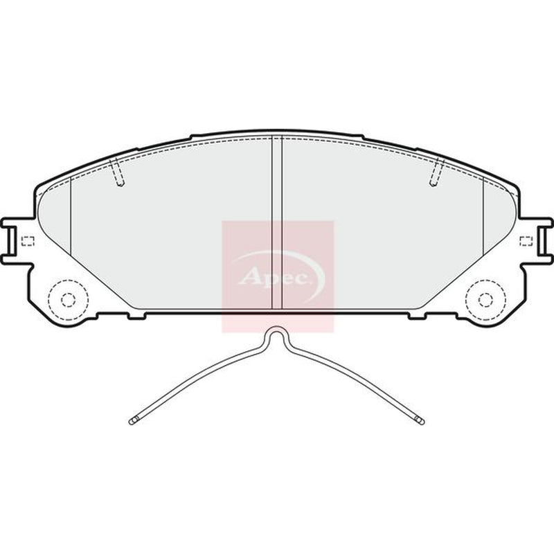 Apec Front Vented & Rear Vented Brake Discs & Pads fits Toyota Camry 2017 on 2.5