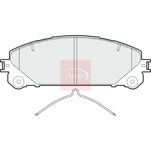 Apec Front Vented & Rear Vented Brake Discs & Pads fits Lexus Rx 2015 on