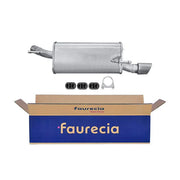 Hella End Silencer Rear fits Opel Corsa C 2000-2009 1.2 1.4 1.8