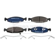 Borg & Beck Front & Rear Brake Discs & Pads fits Jeep Grand Cherokee 1999-2005