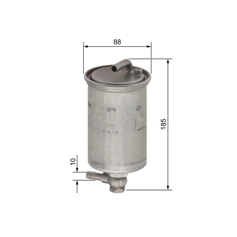 Bosch Fuel Filter Element fits Audi A4 B7 2004-2009 2.7 3.0