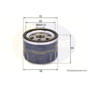 Comline Service Kit with Air & Oil Filters fits Fiat Multipla 2000-2010 1.9