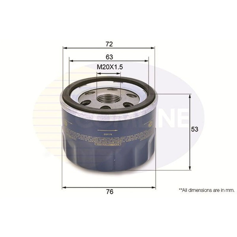 Comline Service Kit with Air & Oil Filters fits Fiat Bravo II 2006-2014 1.9