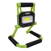 Sealey LEDFL10W R/Charge Portable Fold Flat Floodlight 10W COB LED Li-ion Sealey  - Dynamic Drive